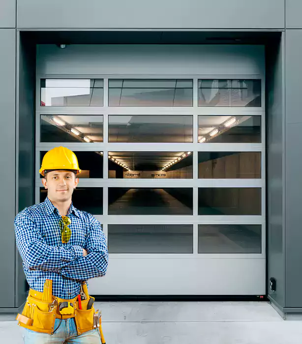 Glass Roll Up Garage Door Plantation