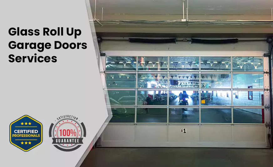 Glass Roll Up Garage Door in Plantation, FL