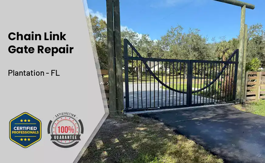 Chain Link Gate Repair Plantation - FL