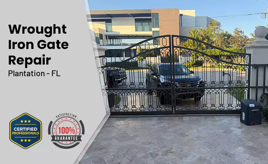 Wrought Iron Gate Repair Plantation - FL